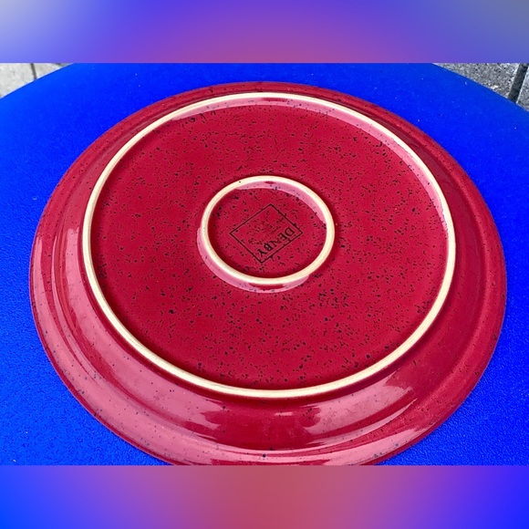 Red & Blue DENBY HARLEQUIN Dinner Plate Replacement - Picture 10 of 14